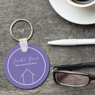 Chaveiro Purple Real Estate Company Personalized Realtor