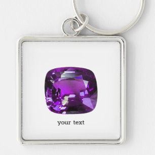 Chaveiro Púrpura de Gemstone de Tanzanite