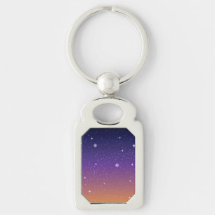 Chaveiro Púrpura e Dourada Starry Sunset