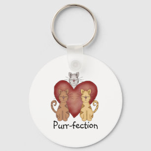 Chaveiro Purr-fection dos gatos