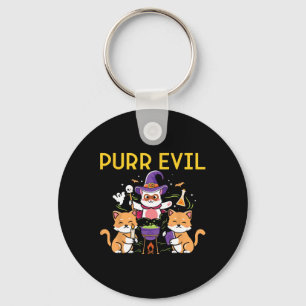 Chaveiro Purr Mau Halloween Cats Bruxas Bruxas Diversos Fel