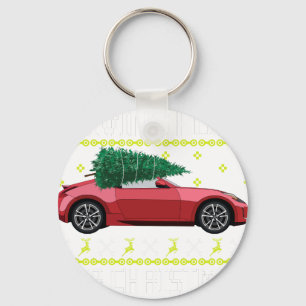 Chaveiro Puxa Suéter Feio de Natal Árvore de Natal Carro An
