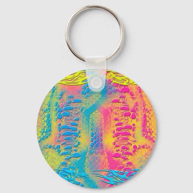 Chaveiro PYTHON - fractal decorativo moderno - (Frente)