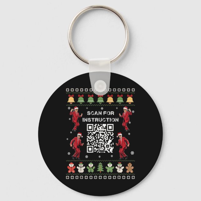 Chaveiro Qr Trump Dance Code Presidente Verificar Instrução (Frente)