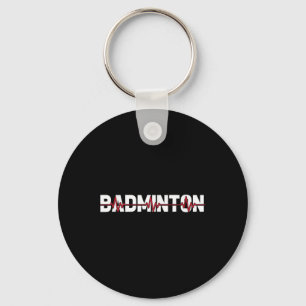 Chaveiro Quadra de Badminton Raquete - Peteca Ekg Coração
