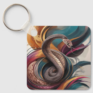 Chaveiro quadrado de metal