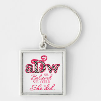 Chaveiro quadrado pequeno de ADW