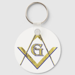 CHAVEIRO QUADRADO PERSONALIZADO E COMPASSOS MAÇÓNICOS