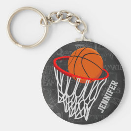 Chaveiro Quadro Personalizado de Basquete e Hoop