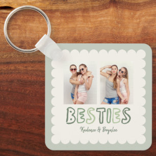 Chaveiro Quaisquer Cores Recortadas Personalizadas 2 Fotos 