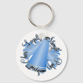 Chaveiro Qualidades Azuis e Brancas Cheias