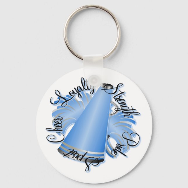 Chaveiro Qualidades Azuis e Brancas Cheias (Frente)