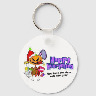 Chaveiro Qualquer coisa-Feliz Feriado-Feliz feliz tudo