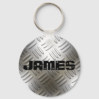 Chaveiro Qualquer Nome Na Placa De Diamante Metálico Chavei