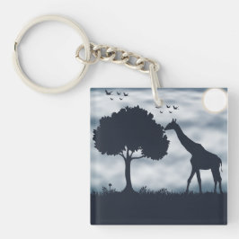 Chaveiro Quando a Lua sussurra para a Girafa