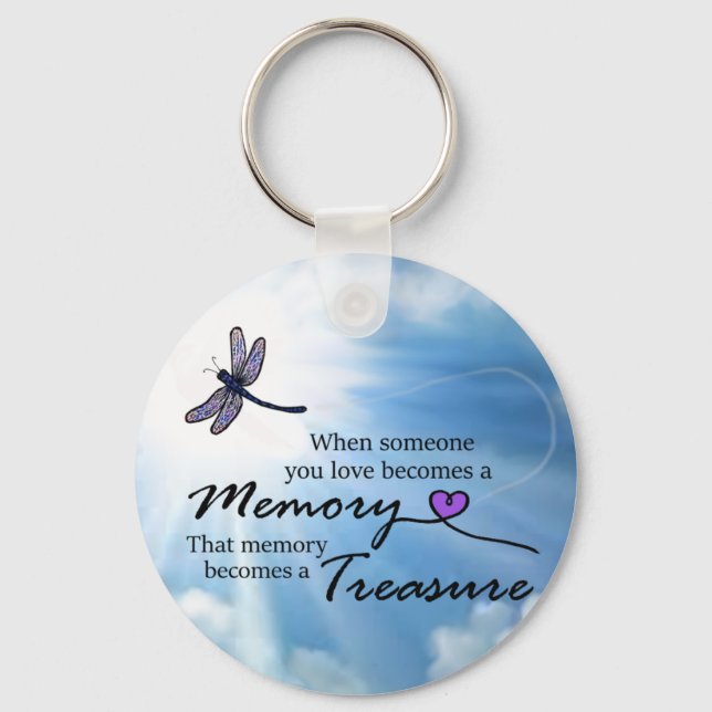 Chaveiro Quando alguém que você ama, libélula (Frente)