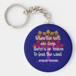 Chaveiro QUANDO AS RAÍZES SÃO UMA Cotação Inspiracional PRO