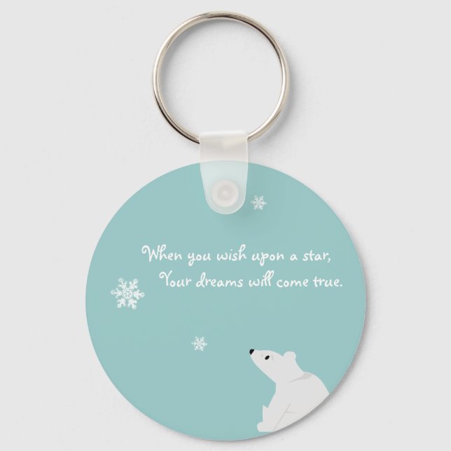 Chaveiro Quando Deseja Uma Cadeia De Chaves De Estrelas (Frente)