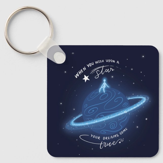 Chaveiro Quando você deseja uma estrela (Frente)