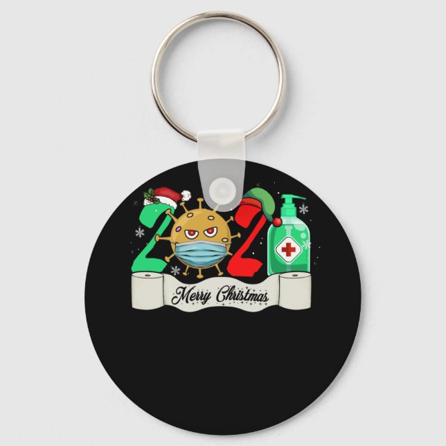 Chaveiro Quarentena Natal 2021 - Distância Social do Presen (Frente)