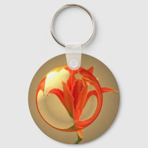 Chaveiro Quase uma flor no vidro