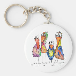 Chaveiro Quatro Aves Células E Quentes