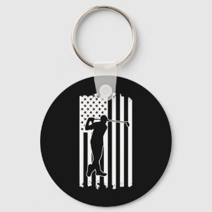 Chaveiro Quatro De Julho Bandeira Americana Campo De Golfe