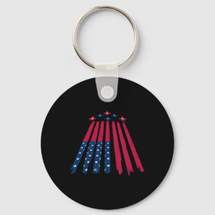 Chaveiro Quatro de Julho Dia da Independência Bandeira Amer