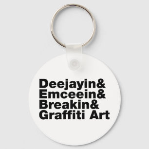 Chaveiro Quatro Elementos de Hip Hop