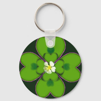 Chaveiro Quatro Ruas De Véu De Folha De Patrick Irish Flowe