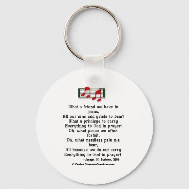 Chaveiro Que Amigo temos em Jesus (Frente)