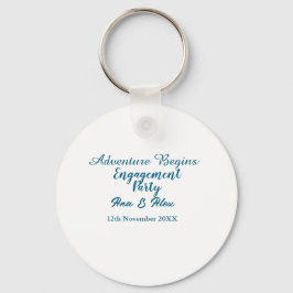 Chaveiro que comece a aventura nome da festa de noivado