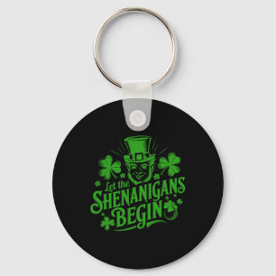 Chaveiro Que Comece as Travessuras - Divertido St Patrick I