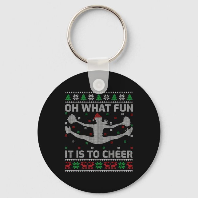 Chaveiro Que Diversão É Torcer Para o Feio Cheerleading Chr (Frente)