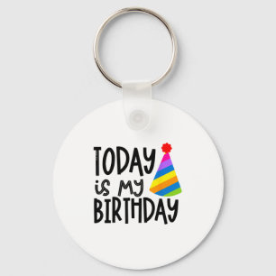 Chaveiro Que Diz Hoje É Meu Aniversário - Design de Chapéu