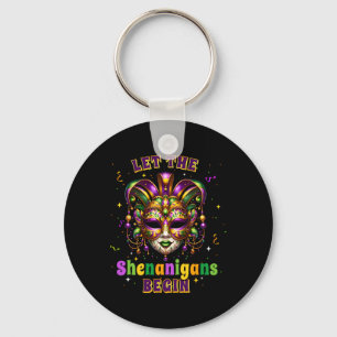 Chaveiro Que Os Shenanigans Comecem A Mardi Gras Mascarar H