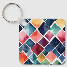Chaveiro Que tal "Argyle Watercolor Charm Chaveiro"