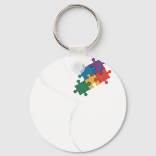 Chaveiro Quebra-cabeça do Autismo Amor Conscientização do A