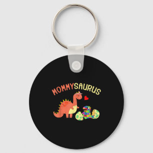 Chaveiro Quebra-cabeça Mommysaurus dinossauro autismo consc