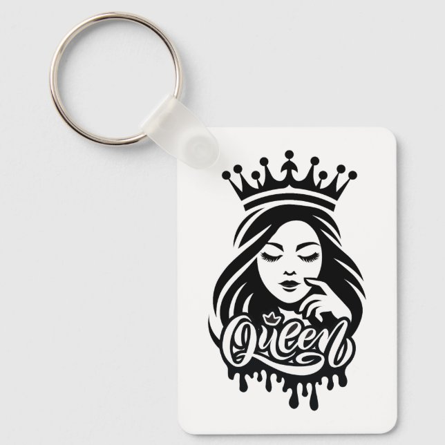 Chaveiro Queen Design – Elegant Royal Crown (Frente)