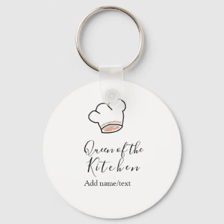 Chaveiro Queen of the kitchen chef cooking add name crown 