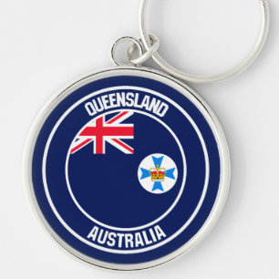 Chaveiro Queensland Round Emblem