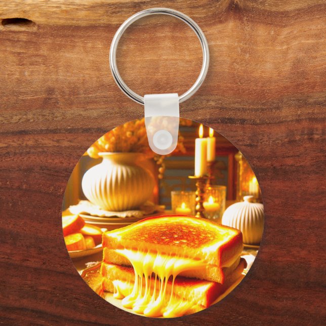 Chaveiro Queijo Céu: A Comida de conforto mais avançada (Frente)