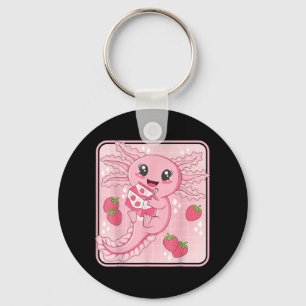 Chaveiro Queijo de morango japonês, Leite de morango rosa,