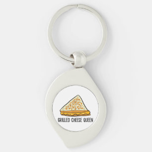 Chaveiro Queijo grelhado Rainha Engraçada Engraçado Queijo