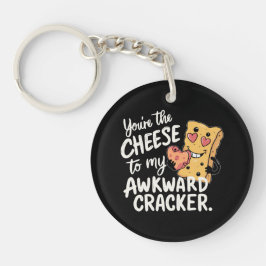Chaveiro Queijo para o meu awkward | Namorados engraçado e 