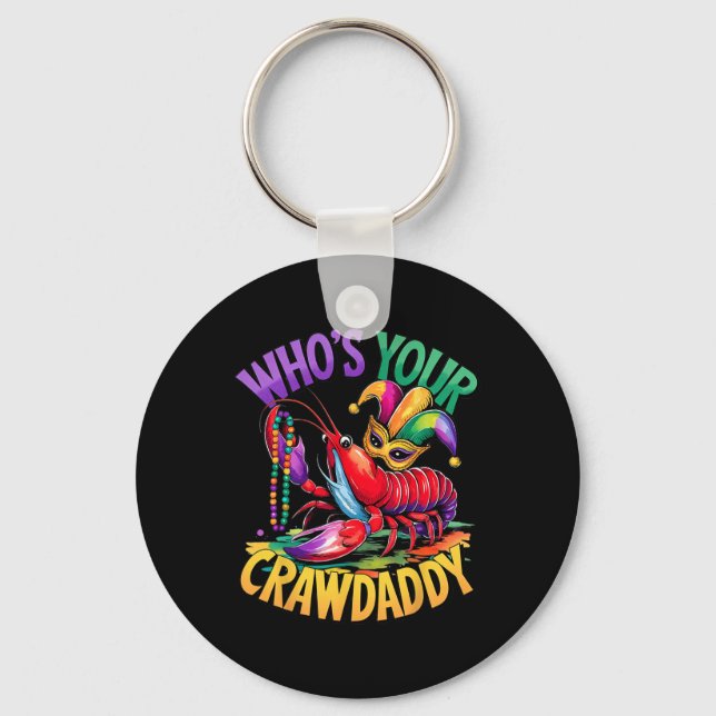 Chaveiro Quem é o seu Crawdaddy Lagostim Jester Contas Piad (Frente)