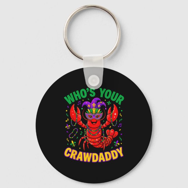Chaveiro Quem é o seu crawdaddy pulseiras de lagostim engra (Frente)