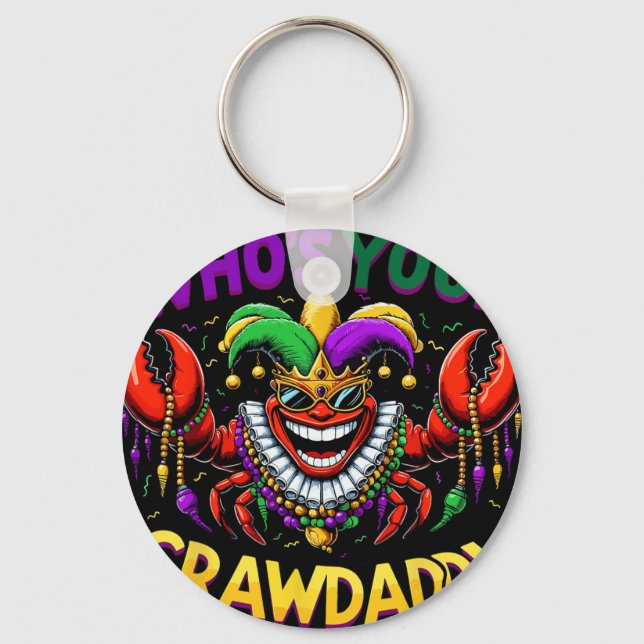 Chaveiro Quem É Seu Crawdaddy Lagostim Jester Contas Piada  (Frente)