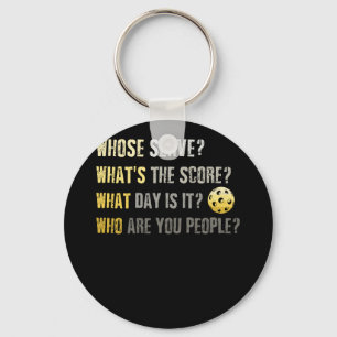 Chaveiro Quem É Você Pessoas O Esportes De Picleball Engraç